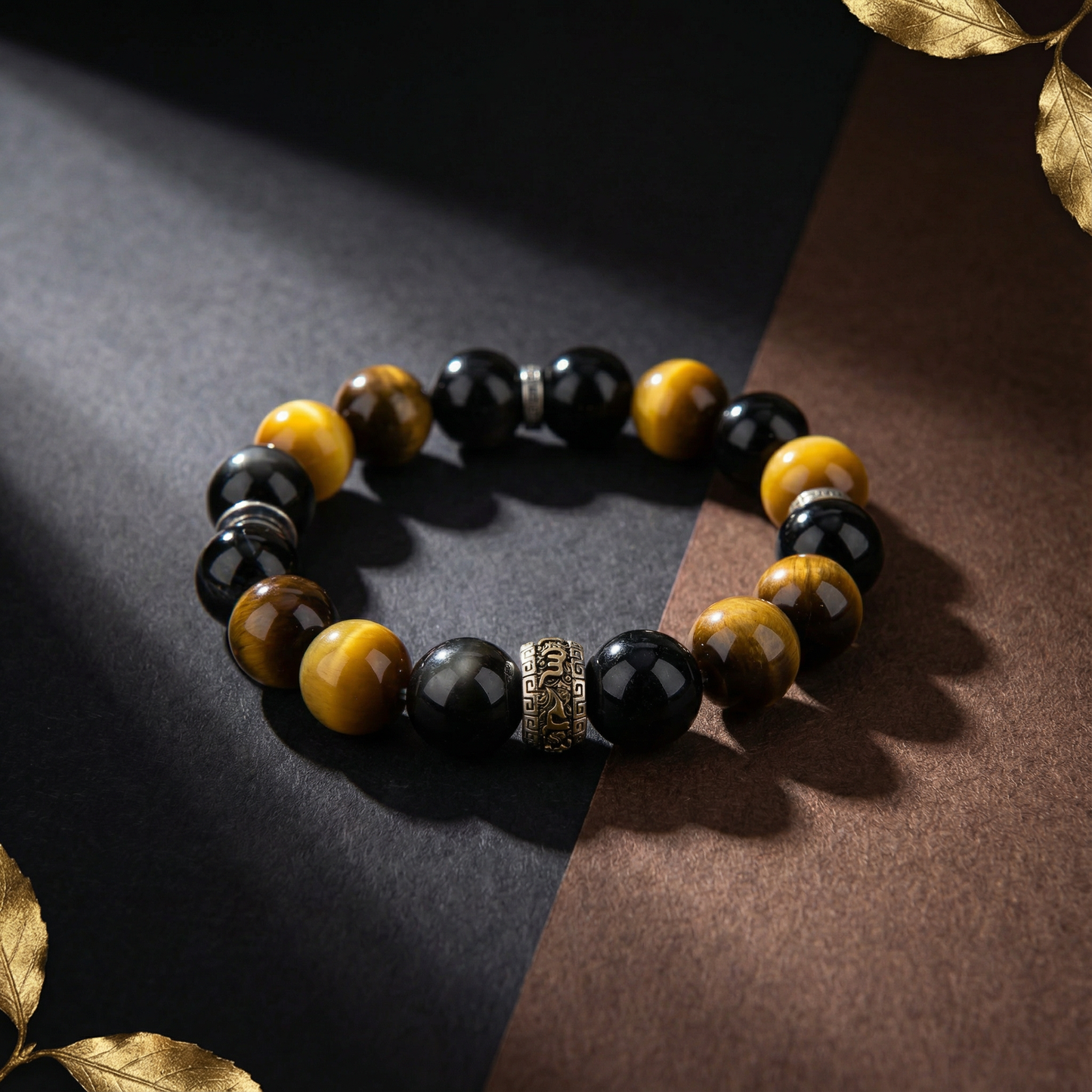 "Shunyao Tiger Bead" Men's Bracelet