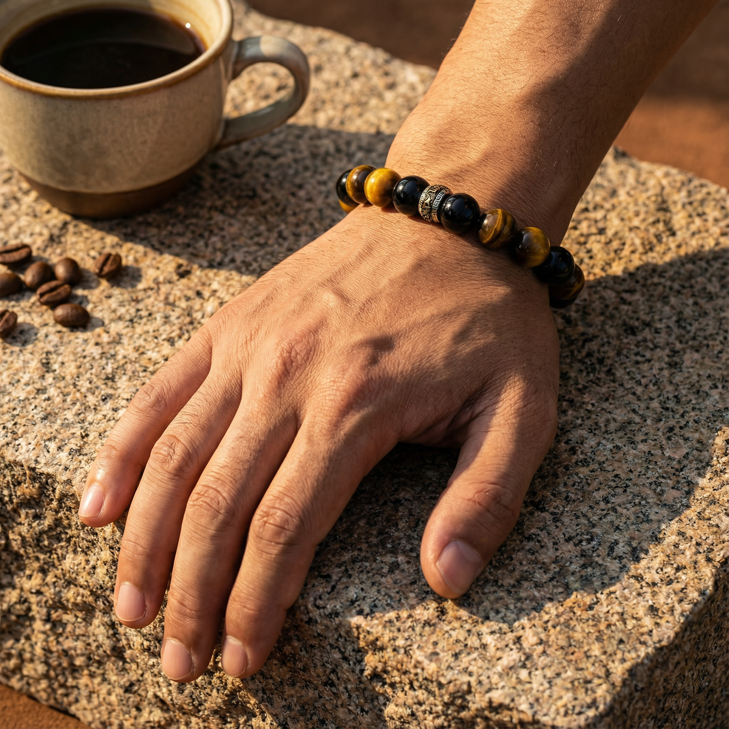 "Shunyao Tiger Bead" Men's Bracelet